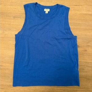 J.Crew Vibrant Blue Crew Neck Tee